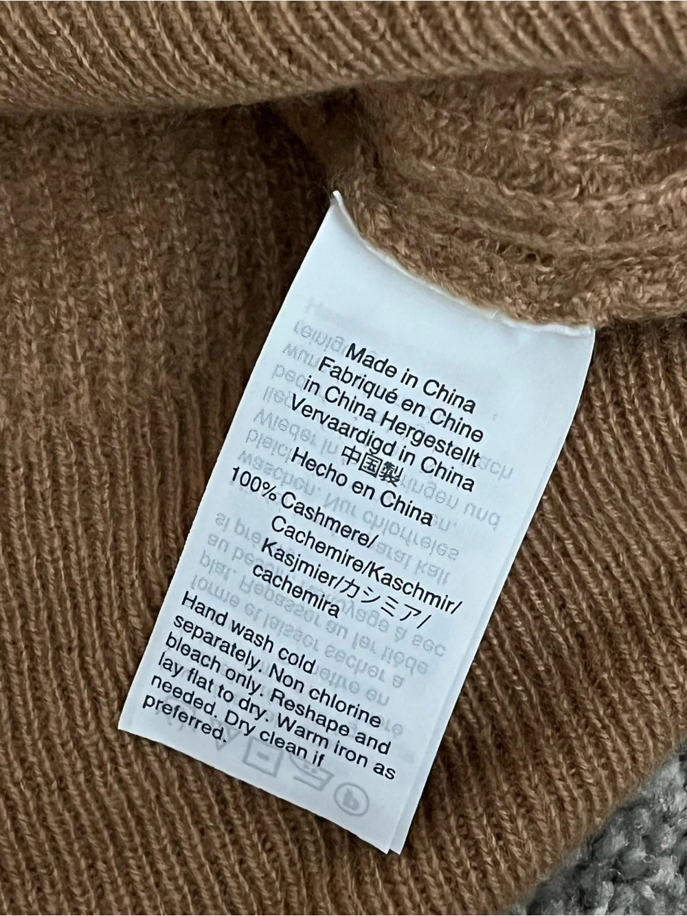 J. Crew 100% Cashmere Camel Waffle-Knit Crewneck Sweater size XS preppy academia